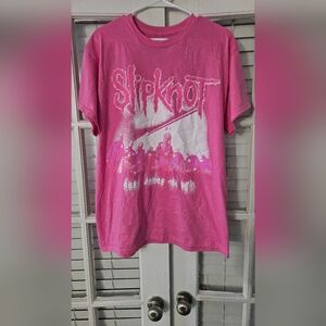 Slipknot Pink Graphic Band Tee | Here Comes the Pain | Size Large